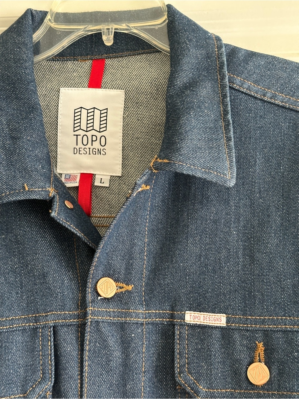 Topo Designs Dark Blue Men's Denim TruckeR Jacket - Picture 2 of 4